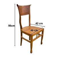 Cadeira Inglesa Em Madeira Maciça De Demolição Sudeste Rústico - 3