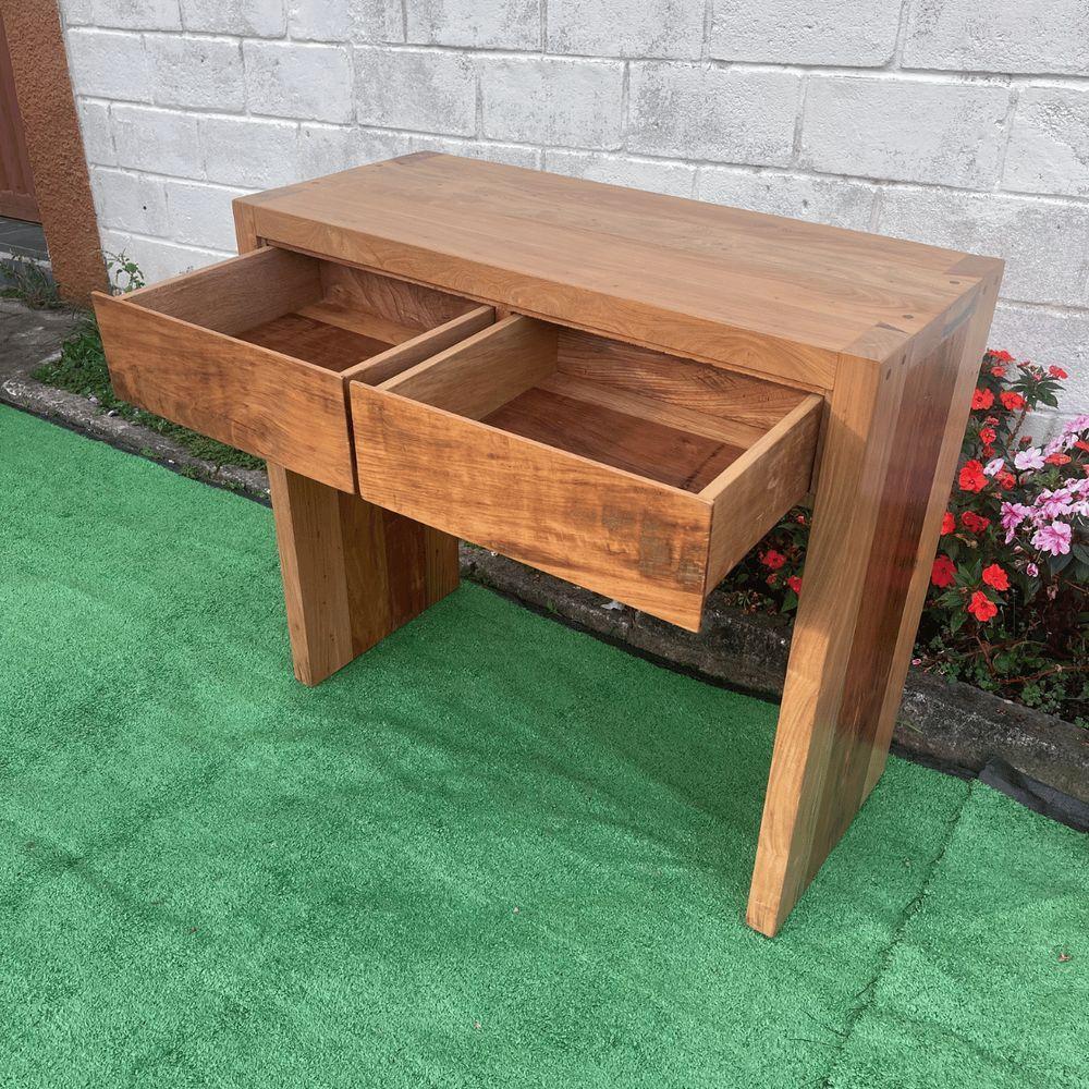 Aparador U Em Madeira De Demolição 2 Gavetas 1,00 X 0,45 X 0,90 Sudeste Rústico - 5