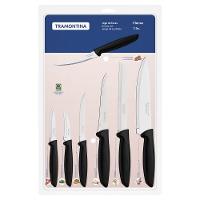 Jogo De Facas Tramontina Plenus Com Lâminas Em Aço Inox E Cabos De Polipropileno Preto 07 Peças - 4