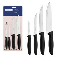 Jogo De Facas Tramontina Plenus Com Lâminas Em Aço Inox E Cabos De Polipropileno Preto 04 Peças - 6