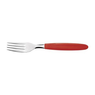 Kit 6 Garfo Mesa Tramontina Ipanema Inox Vermelho
