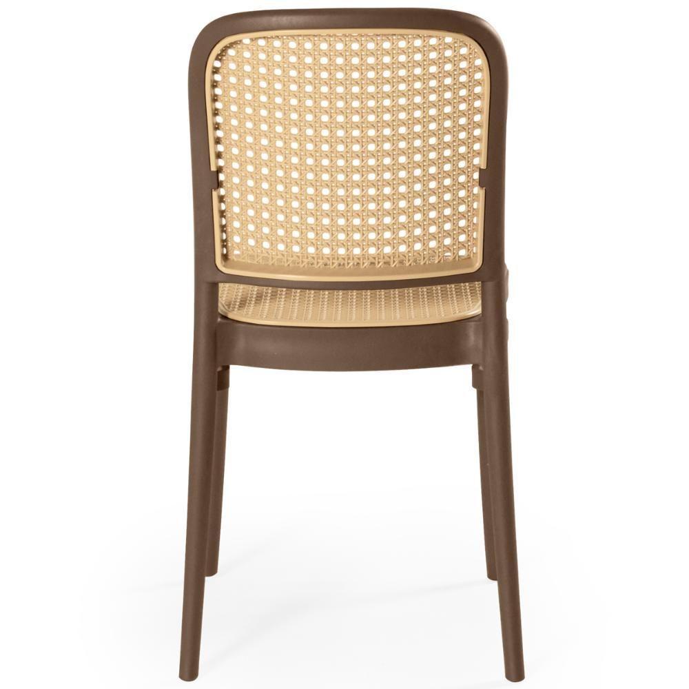 Kit 2 Cadeiras De Jantar Roma Para Sala E Cozinha - Marrom - 6