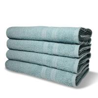 Kit 4 Toalhas De Banho 430g-m² Grande Super Grossa 80x150cm Itália Soft Verde - 1