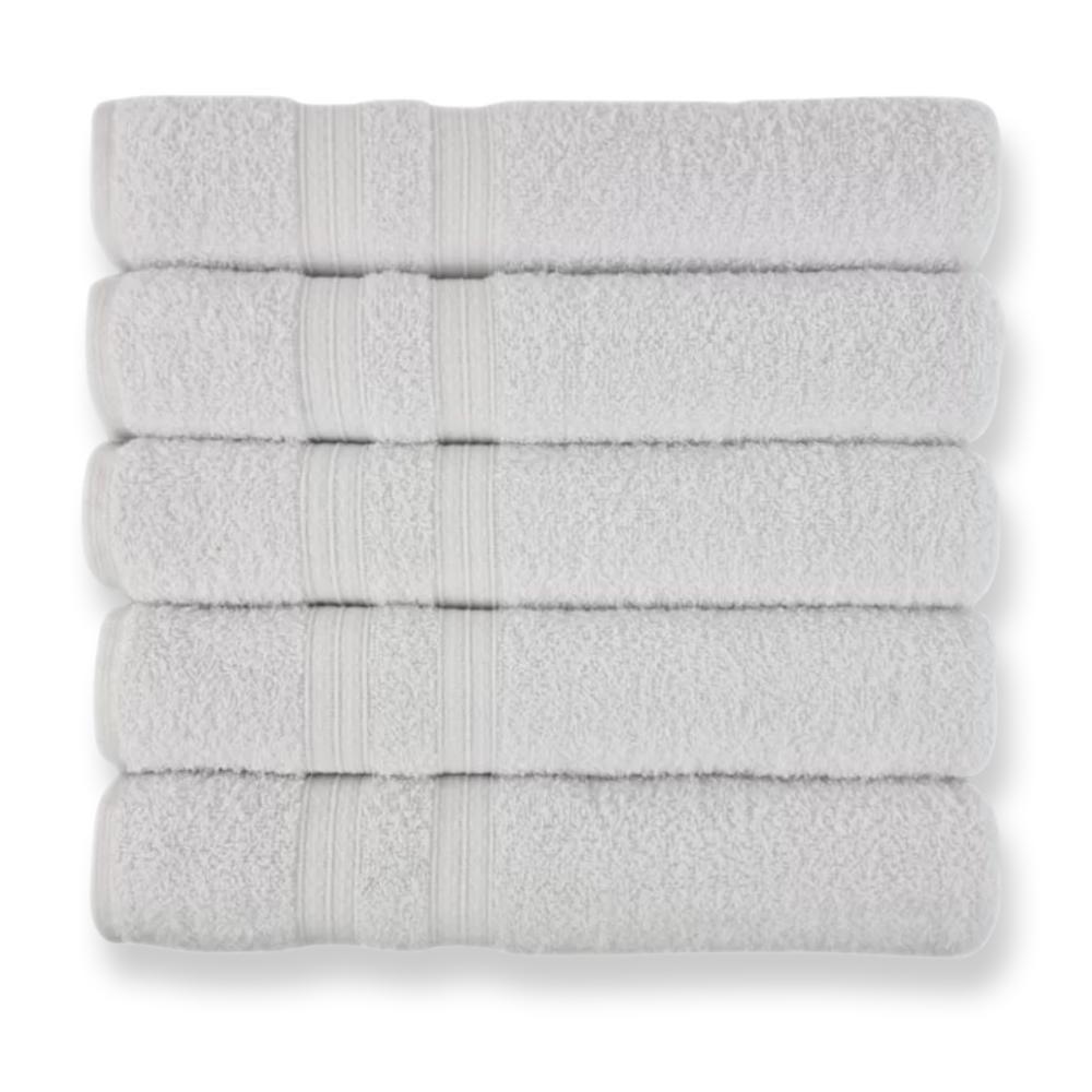 Kit 10 Toalhas Felpuda E Macias 5 Toalhas Banho E 5 Toalhas Rosto 100% Algodão Beka Luxo Branco. - 1