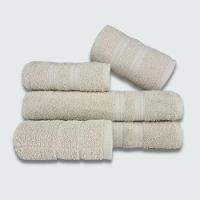 Jogo Toalha 5 Pçs Gigante Felpuda Lisboa 100% Algodão Bege - 1