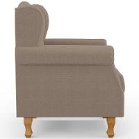 Poltrona De Amamentação Yara P02 Com Puff Paris Luis Xv L02 Bouclê Bege - Lyam Decor - 3