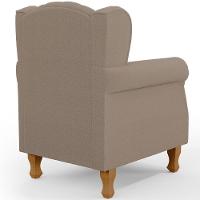 Poltrona De Amamentação Yara P02 Com Puff Paris Luis Xv L02 Bouclê Bege - Lyam Decor