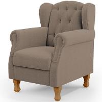 Poltrona De Amamentação Yara P02 Com Puff Paris Luis Xv L02 Bouclê Bege - Lyam Decor - 6