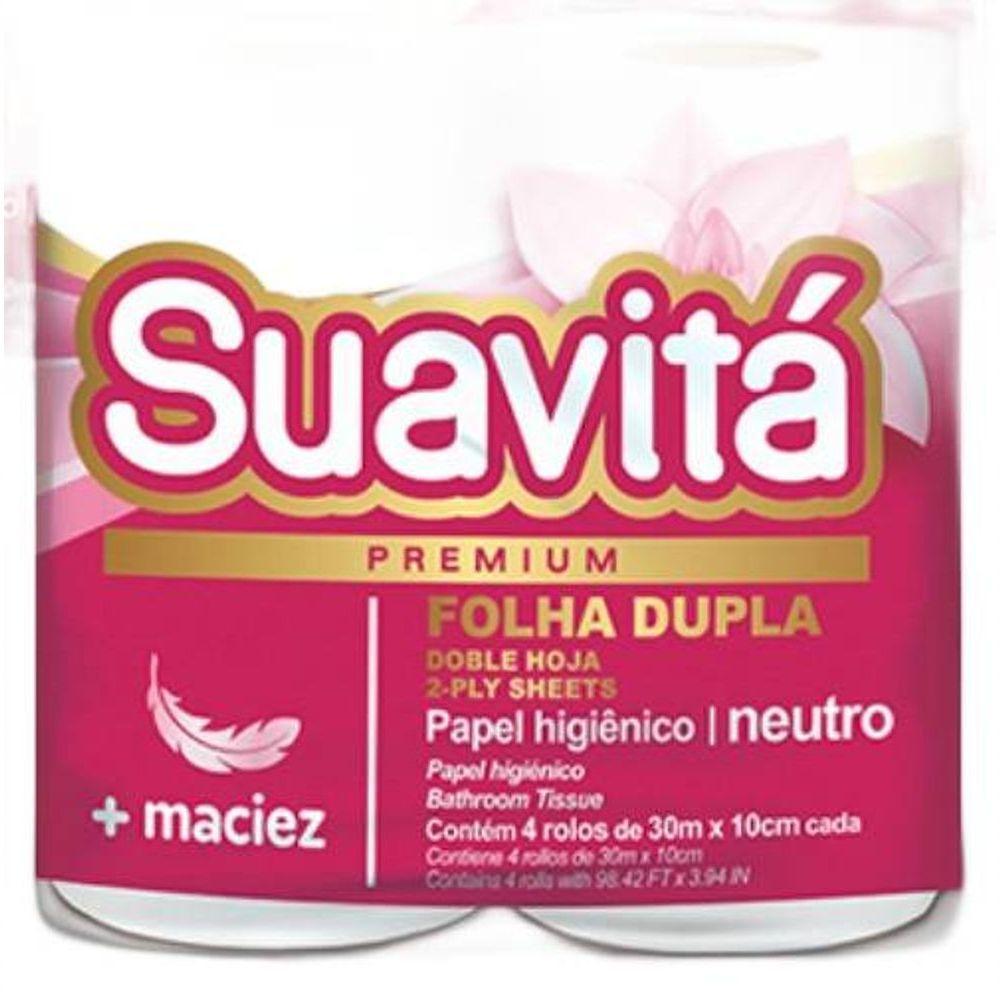 Papel Higienico Suavitá Folha Dupla Leve Linha Premium Super Macio 4 Rolos - 5