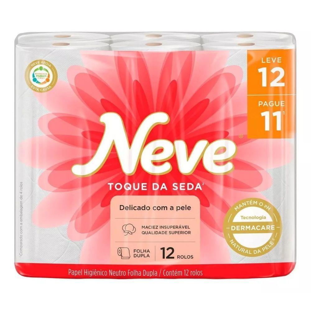 Papel Higienico Neve Folha Dupla Leve 12 Pague 11 Rolos - 10