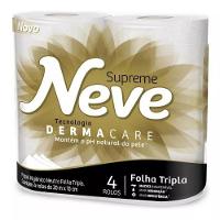 Papel Higienico Neve Neutro Supreme Folhas Tripla Com 4 Unidades - 8