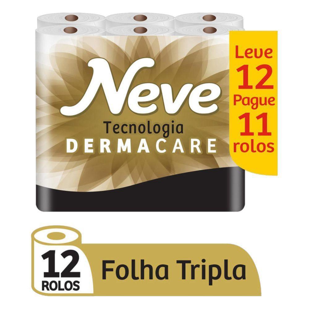 Papel Higienico Neve Neutro Supreme Folhas Tripla Pague 11 Leve 12 Rolos - 1