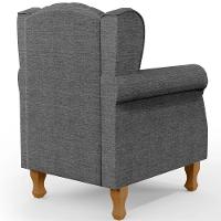 Poltrona Decorativa Para Sala De Estar Yara P02 Linho - Lyam Decor Linho Cinza - 2