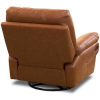 Poltrona Do Papai Reclinável E Giratória Oliver D06 Couríssimo Camel - Lyam Decor - 2