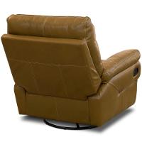 Poltrona Do Papai Reclinável E Giratória Oliver D06 Couríssimo Whisky - Lyam Decor - 2