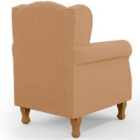 Kit 02 Poltronas Decorativa Para Sala De Estar Yara P02 Bouclê Mostarda - Lyam Decor - 2