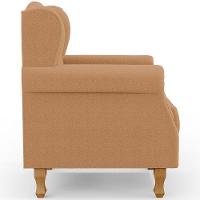 Kit 02 Poltronas Decorativa Para Sala De Estar Yara P02 Bouclê Mostarda - Lyam Decor