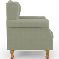 Kit 02 Poltronas Decorativa Para Sala De Estar Yara P02 Bouclê Oliva - Lyam Decor