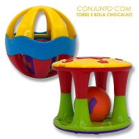 Conjunto Com Torre E Bola Chocalho - 4