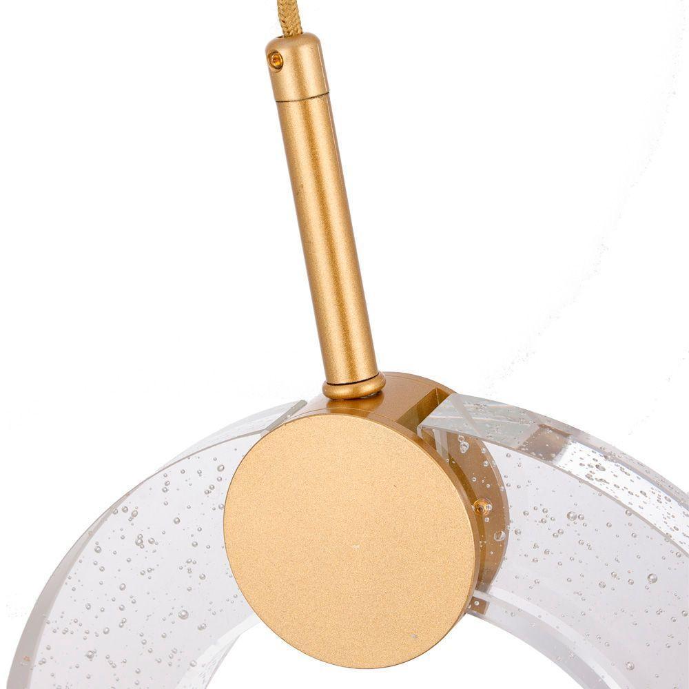 Lustre Pendente Nordecor Akya 2590 Ouro Fosco Led Bivolt - 2