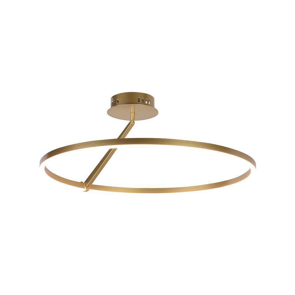 Plafon Nordecor Zier 2868 Led Bivolt Dourado Fosco - 1