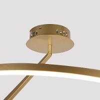Plafon Nordecor Zier 2868 Led Bivolt Dourado Fosco - 3