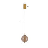 Lustre Pendente Nordecor Janni 2885 Dourado Fosco Led Bivolt - 2