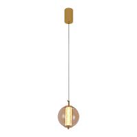 Lustre Pendente Nordecor Janni 2885 Dourado Fosco Led Bivolt - 3