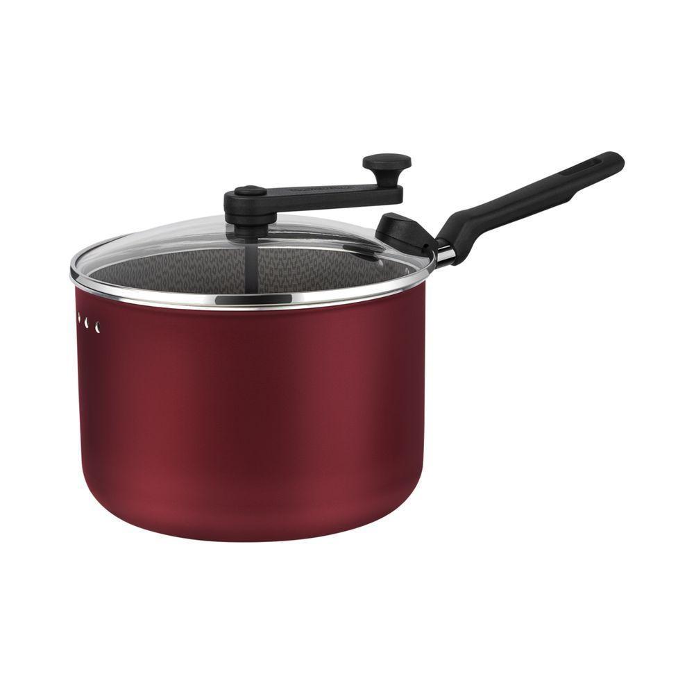 Pipoqueira Tramontina Loreto Em Alumínio Antiaderente Starflon Max Vermelho 20 Cm 3,5 L - 1