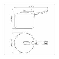 Pipoqueira Tramontina Loreto Em Alumínio Antiaderente Starflon Max Vermelho 20 Cm 3,5 L - 7