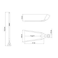 Estrovenga Metálica Tramontina Com Cabo Madeira 110cm Tramontina - 2