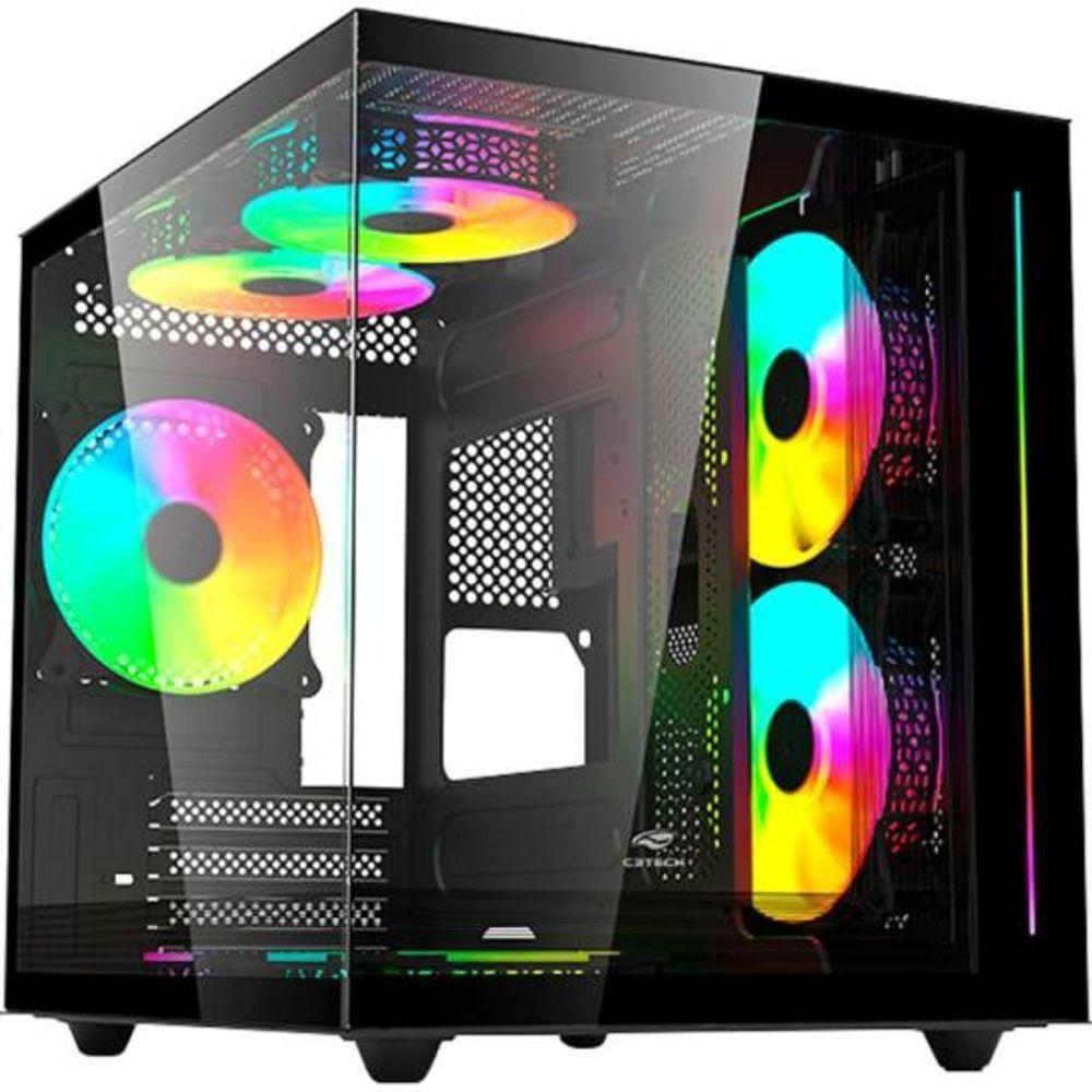 Gabinete Gamer Aquarius C3tech Mt-g810 Sem Fans Preto - 1
