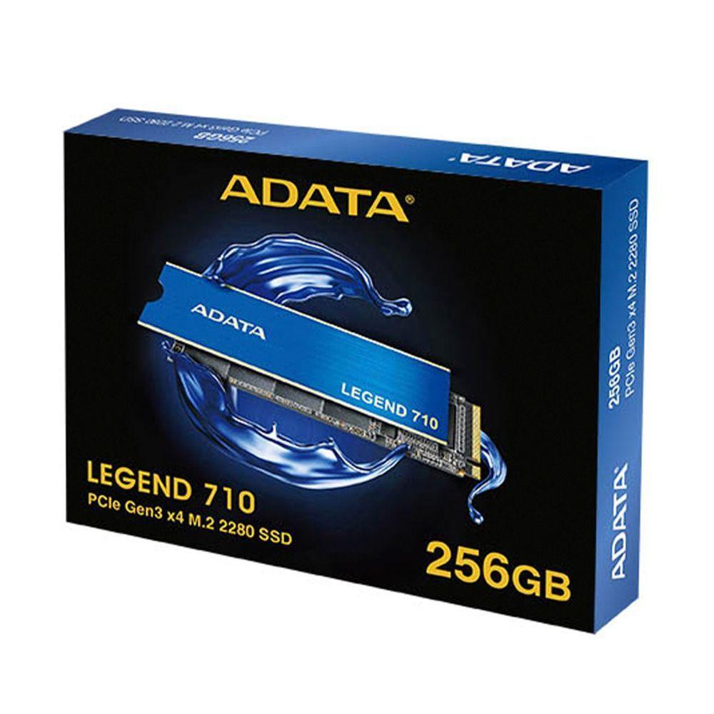 Ssd 256gb Adata Legend 710, M.2 2280 Pcie 3.0 Nvme, Leitura-gravação 2100-1000mb-s - Aleg-710-256gcs - 2