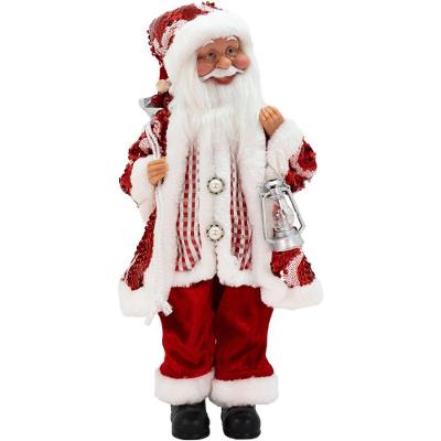 Boneco Decoração Papai Noel Colecionável Musica Festivo 45cm