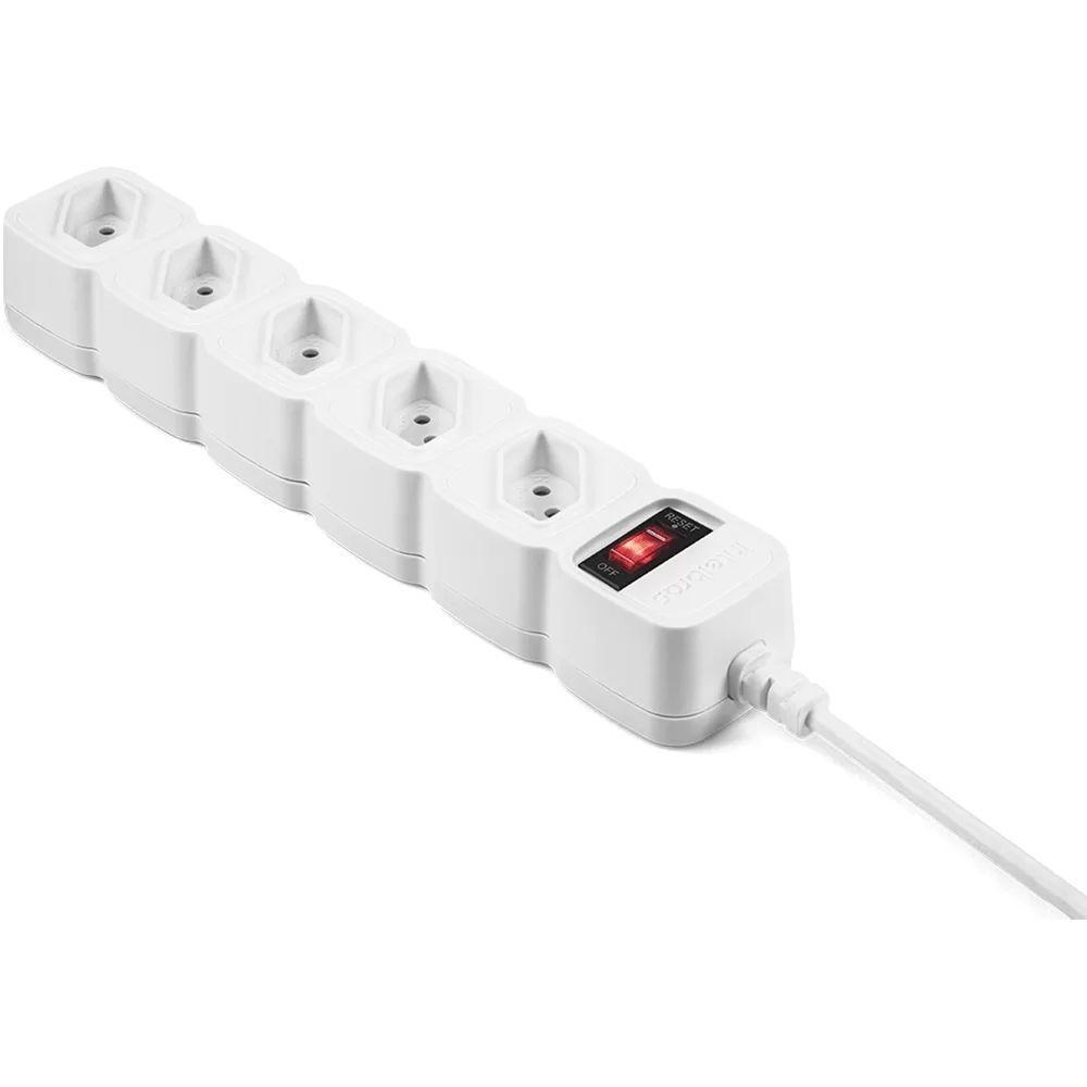 Protetor De Linha Intelbras Com 5 Tomadas Epe 205 - Branco - 3