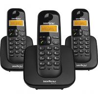 Telefone Sem Fio C- Identificador De Chamadas + 2 Ramais Ts3113 Preto 4123103 - 1