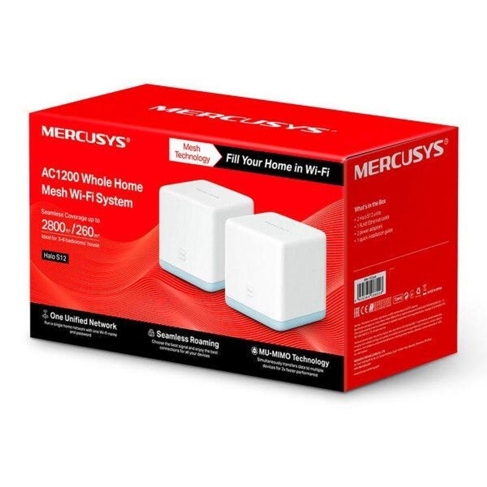 Roteador Wireless Mercusys Halo S12 Ac1200 Mesh (pack 2 Un - 3