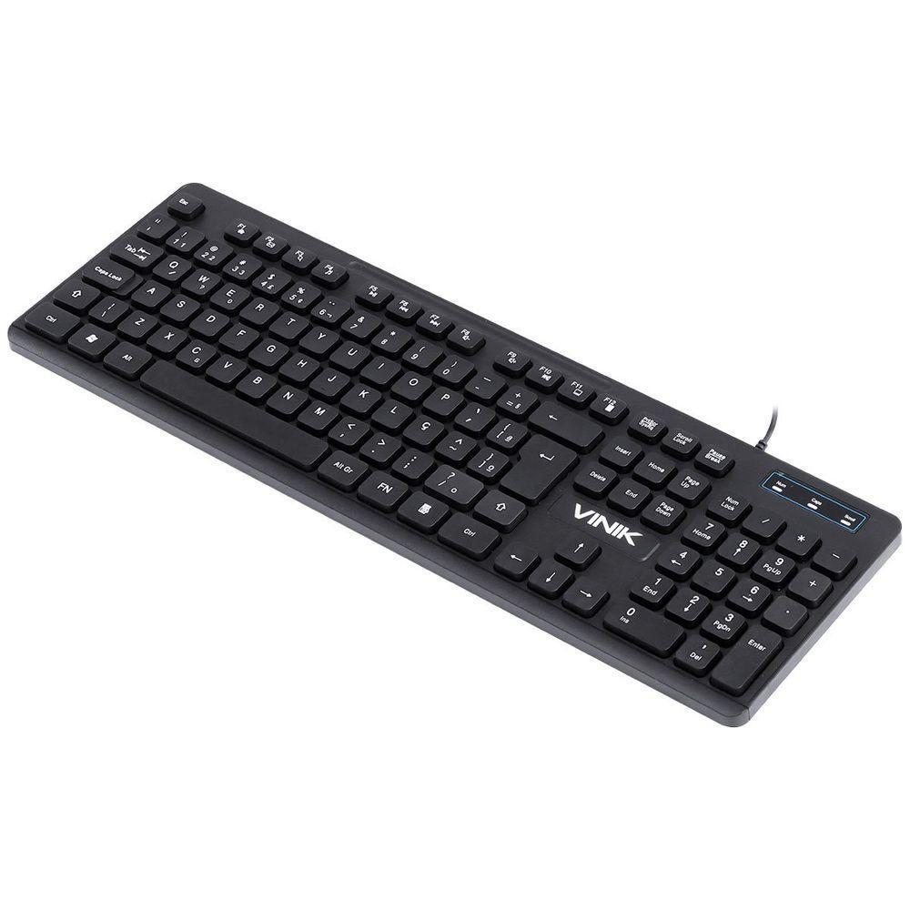 Teclado Usb Multimidia Slim Chocolate - Cabo 1.8m - Vinik - Tc100 - 4