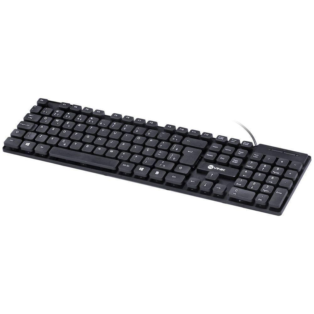 Teclado Usb Dynamic Chocolate Abnt2 Cabo 1.8m Preto - Vinik - Dt160 - 3