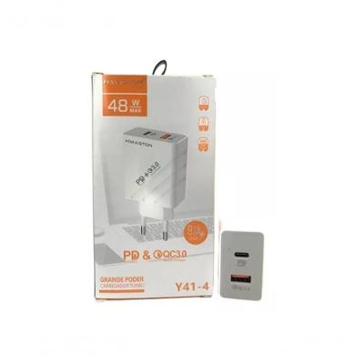 Carregador Turbo - 1 Usb + 1 Tipo C- Hmaston - 3.1 A - Y41-3