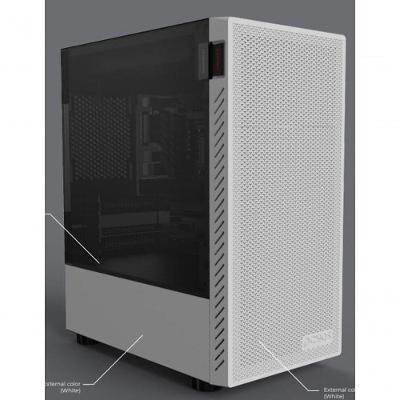 Gabinete Gamer Bolter White Ghost - Lateral Em Vidro - Pcyes - Gbwgpbr
