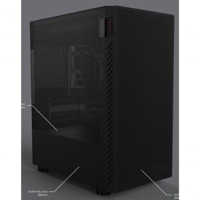 Gabinete Gamer Bolter Black Vulcan - Lateral Em Vidro - Pcyes - Gbbvpbr