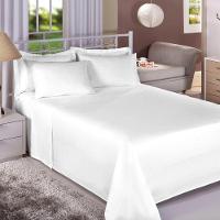 Jogo De Cama Solteiro 130 Fios Premium Plus 3 Peças Branco - 1