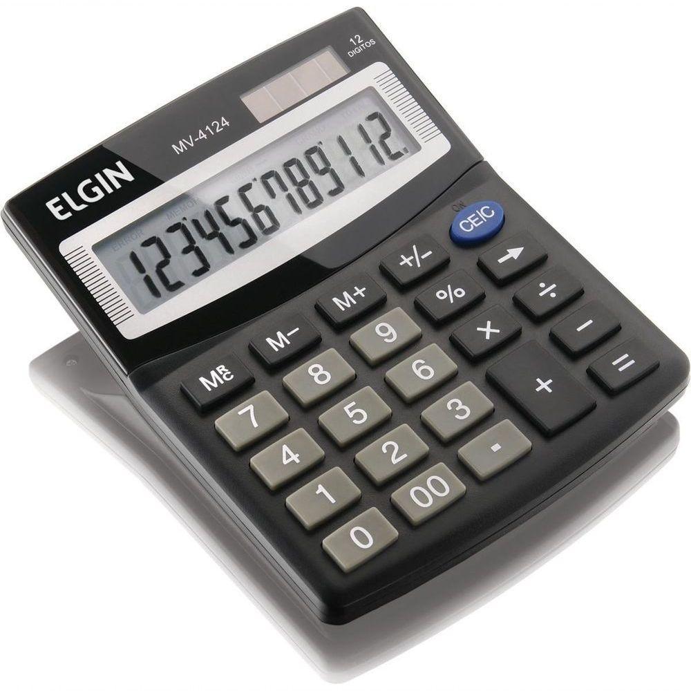 Calculadora De Mesa 12 Digitos Mv-4124 Preta - 3
