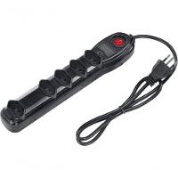 Filtro De Linha 5 Tomadas Com Fusível E Chave Cabo Pp 3x0,75 0,75m Fl5t Pacote Plástico - 1