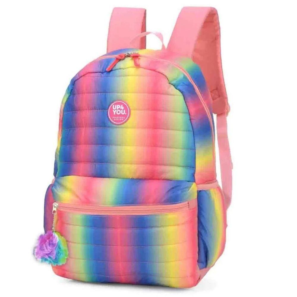 Mochila Costas Juvenil Escolar Notebook Arco Iris Up4you - 1