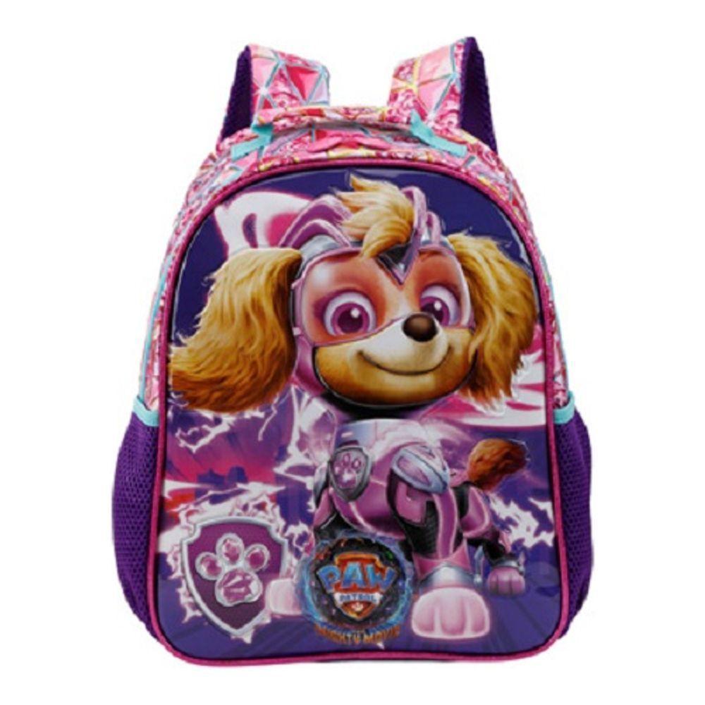 Mochila Costas Infantil Escolar Menina Patrulha Canina Skyie Paw Patrol Rosa 11792 - 1