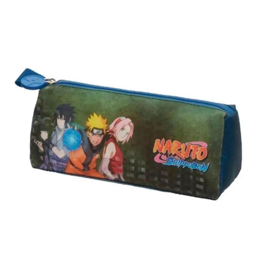 Kit Mochila Costas Lancheira Estojo Escolar Infantil Menino Naruto Shippuden Time 7 - 4