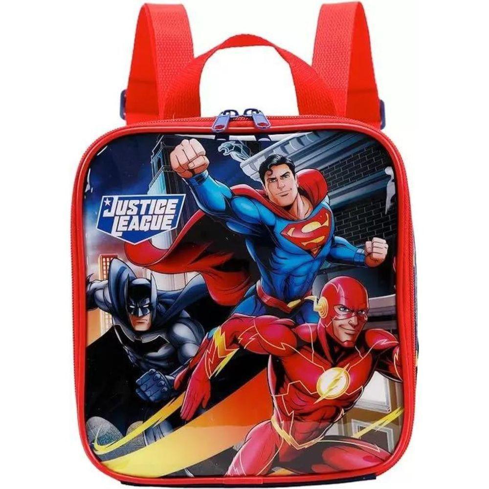 Lancheira Térmica Infantil Escolar Menino Liga Da Justiça Flash Batman Superman Xeryus 11854 - 2