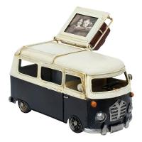 Kombi Preto Porta Retrato 19 Cm Estilo Retrô Vintage - 1